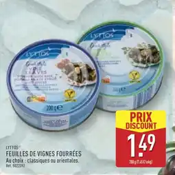 ALDI LYTTOS Feuilles de vignes fourrées offre