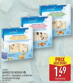 ALDI LYTTOS Barres de nougat offre