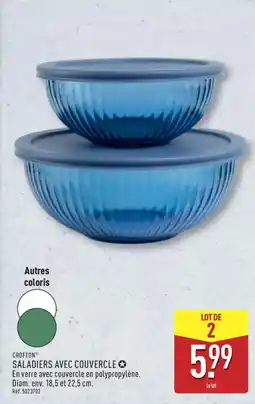 ALDI CROFTON Saladiers avec couvercle offre