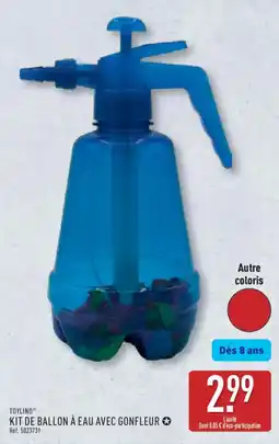 ALDI TOYLINO Kit de ballon à eau avec gonfleur offre