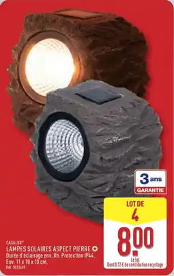 ALDI CASALUX Lampes solaires aspect pierre offre