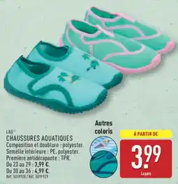 ALDI L&D Chaussures aquatiques offre