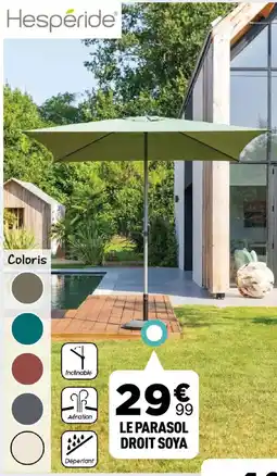 Centrakor Le parasol droit soya offre