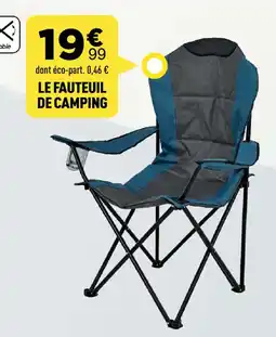 Centrakor Le fauteuil de camping offre