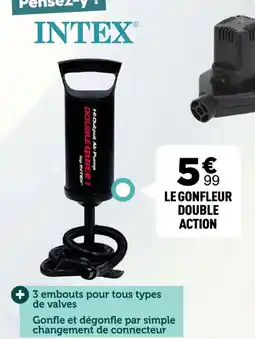 Centrakor INTEX Le gonfleur double action offre