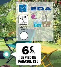 Centrakor Le pied de parasol offre