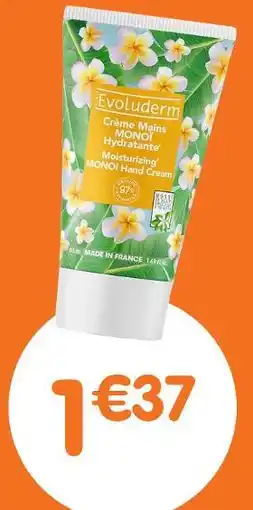 b&m Evoluderm crème mains monoï offre