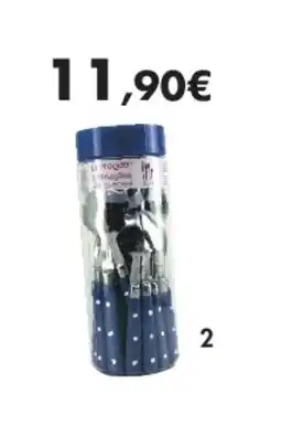 E.Leclerc Ménagère 24 pièces troquet marine en inox offre