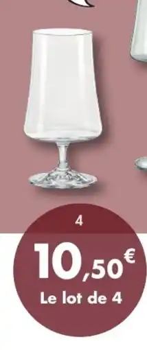 E.Leclerc Coffret de 4 verre à bière offre