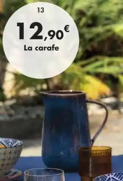 E.Leclerc Carafe avec anse katla en grès offre