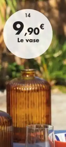E.Leclerc Vase daroca en verre 100% recyclé 3 coloris ambre, vert et violet offre