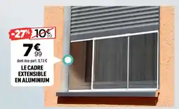 Centrakor Le cadre extensible en aluminium offre