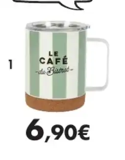 E.Leclerc Mug de transport bogota en inox et liège offre