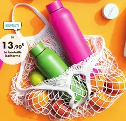 E.Leclerc Bouteille isotherme acier inoxydable framboise offre