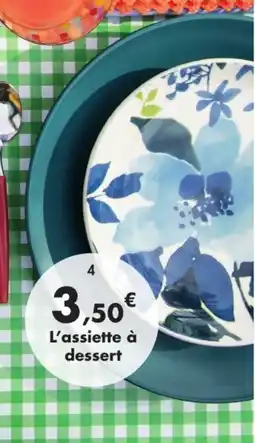 E.Leclerc Assiette à dessert bleuet en grès offre
