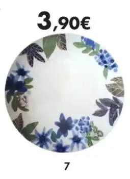 E.Leclerc Assiette plate bleuet en grès offre