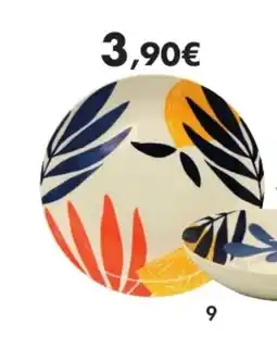 E.Leclerc Collection citrus en grès assiette plate offre