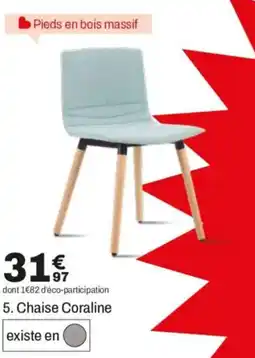 BUT Chaise Coraline offre