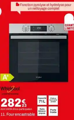 BUT WHIRPOOL Four encastrable piques offre