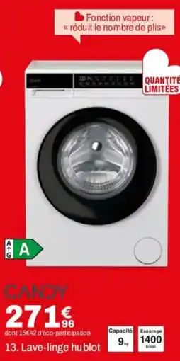 BUT CANDY Lave-linge hublot offre