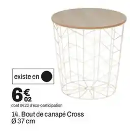 BUT Bout de canapé Cross offre