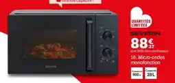 BUT SEVERIN Micro-ondes monofonction offre