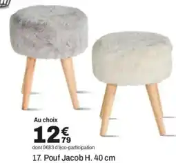 BUT Pouf Jacob H. 40 cm offre