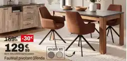 BUT Fauteuil pivotant Glenda offre