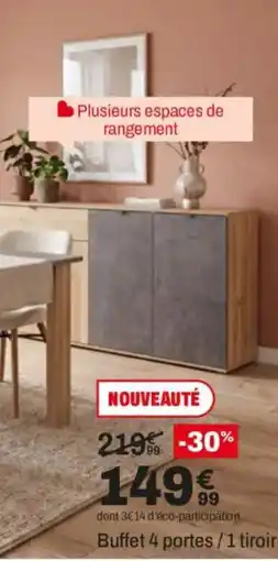 BUT Buffet 4 portes/1 tiroir offre