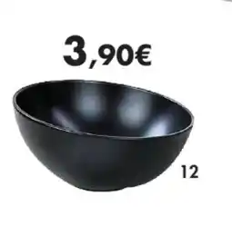 E.Leclerc Assiette à pâtes,salade noir en faïence offre