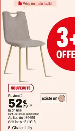 BUT Chaise Lilly offre