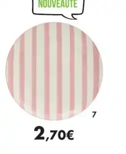 E.Leclerc Assiette plate charlie rose en porcelaine offre