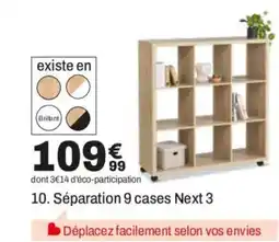 BUT Séparation 9 cases Next 3 offre