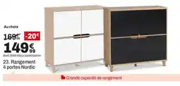 BUT Rangement 4 portes Nordic offre