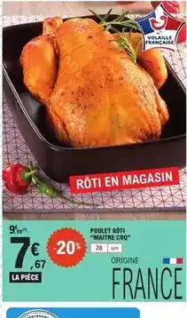 E.Leclerc Maître coq - poulet rôti offre
