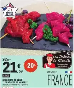 E.Leclerc Brochette de boeuf offre