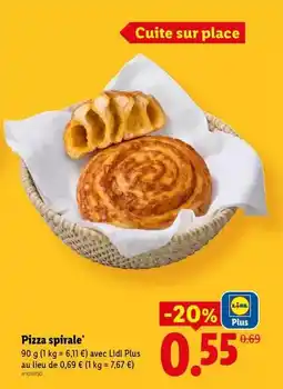Lidl Lidl - pizza spirale offre