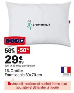 BUT DODO Oreiller Form'idable offre