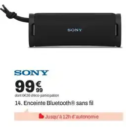 BUT SONY Enceinte Bluetooth® sans fil offre