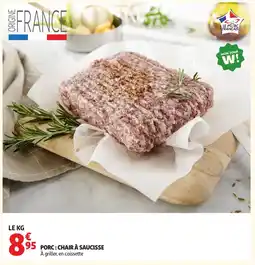 Auchan Porc chair à saucisse offre