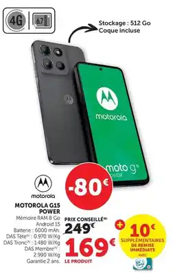 Hyper U Motorola - motorola g15 power offre