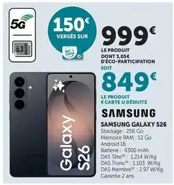 Hyper U Samsung - galaxy s26 offre