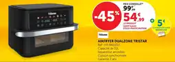 Bi1 Airfryer dualzone tristar offre