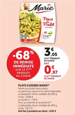 Bi1 Plats cuisines marie offre