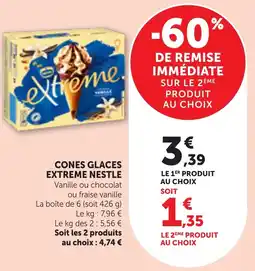 Bi1 Cones glaces extreme nestle offre
