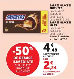 Bi1 Barres glacees snickers offre