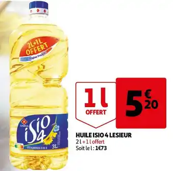 Auchan Lesieur huile isio 4 offre