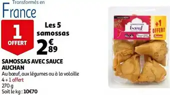 Auchan Auchan samossas avec sauce offre