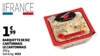 Auchan Le cantonnais barquette de riz cantonnais offre