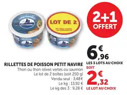 Bi1 Rillettes de poisson petit navire offre